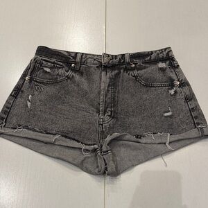 Wild Fable Charcoal Distressed Jean Shorts